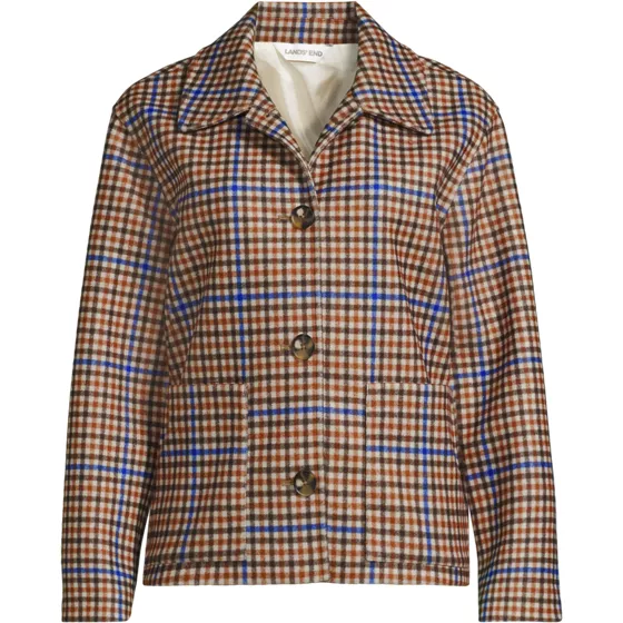 Women's Plus Size Heritage Brushed Shirt Jacket - primary