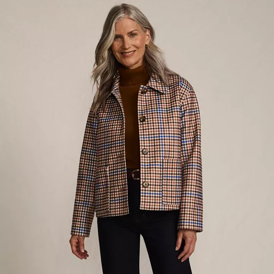 Women's Heritage Brushed Print Shirt Jacket - primary