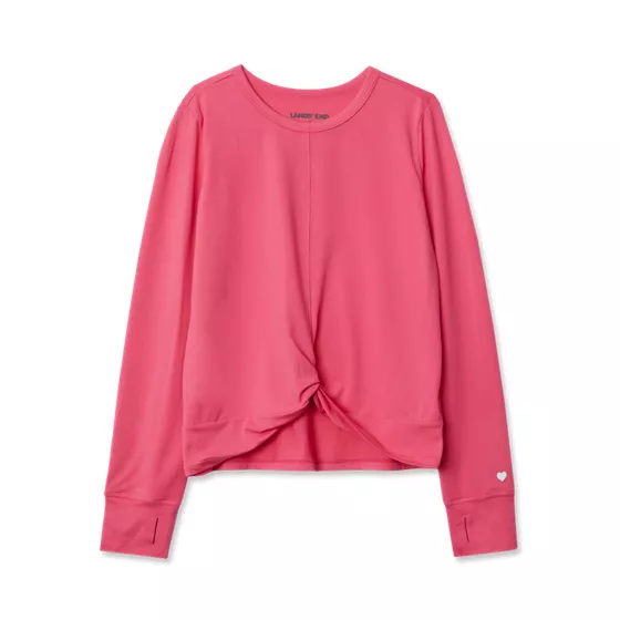 Girls Active Long Sleeve Twist Top - primary