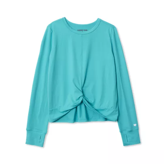 Girls Active Long Sleeve Twist Top - primary