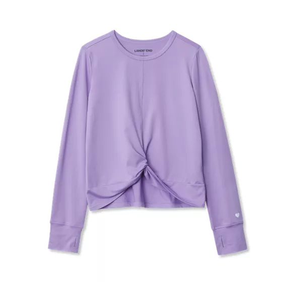Girls Active Long Sleeve Twist Top - primary