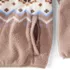 Women's Print Half Zip Cozy Sherpa Fleece Pullover, alternative image