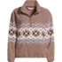 Women's Print Half Zip Cozy Sherpa Fleece Pullover, Front