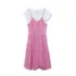 Girls Slip Dress with Short Sleeve Tee, alternative image