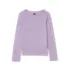 Girls Long Sleeve Pointelle Knit Shirt, alternative image