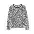 Girls Long Sleeve Pointelle Knit Shirt, alternative image
