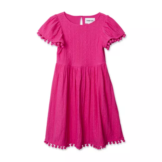 Girls Lace Short Sleeve Dress - primary