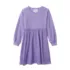 Girls Long Sleeve Ribbed Dress, alternative image