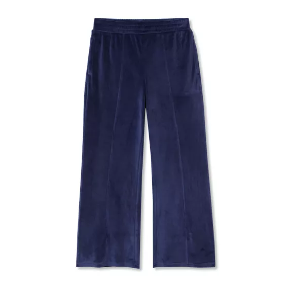 Girls Wide Leg Velour Pants - primary
