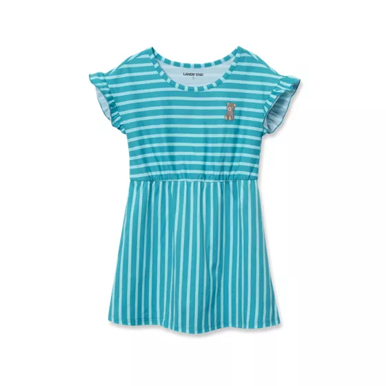 Girls Short Sleeve Gathered Waist Tunic Top - primary