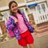 Girls Tiered Knit Skort, alternative image