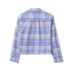 Girls Long Sleeve Cropped Flannel Shirt, alternative image