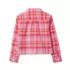 Girls Long Sleeve Cropped Flannel Shirt, alternative image