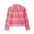 Girls Long Sleeve Cropped Flannel Shirt, alternative image