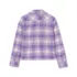 Girls Long Sleeve Cropped Flannel Shirt, alternative image