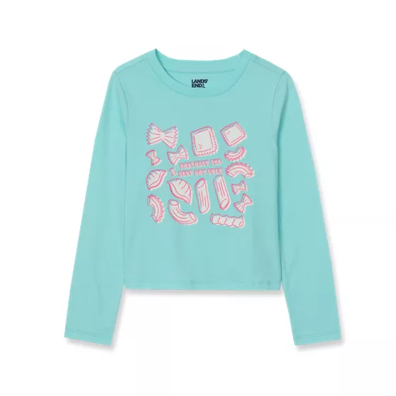 Girls Long Sleeve Graphic Meet and Greet Tee - primary