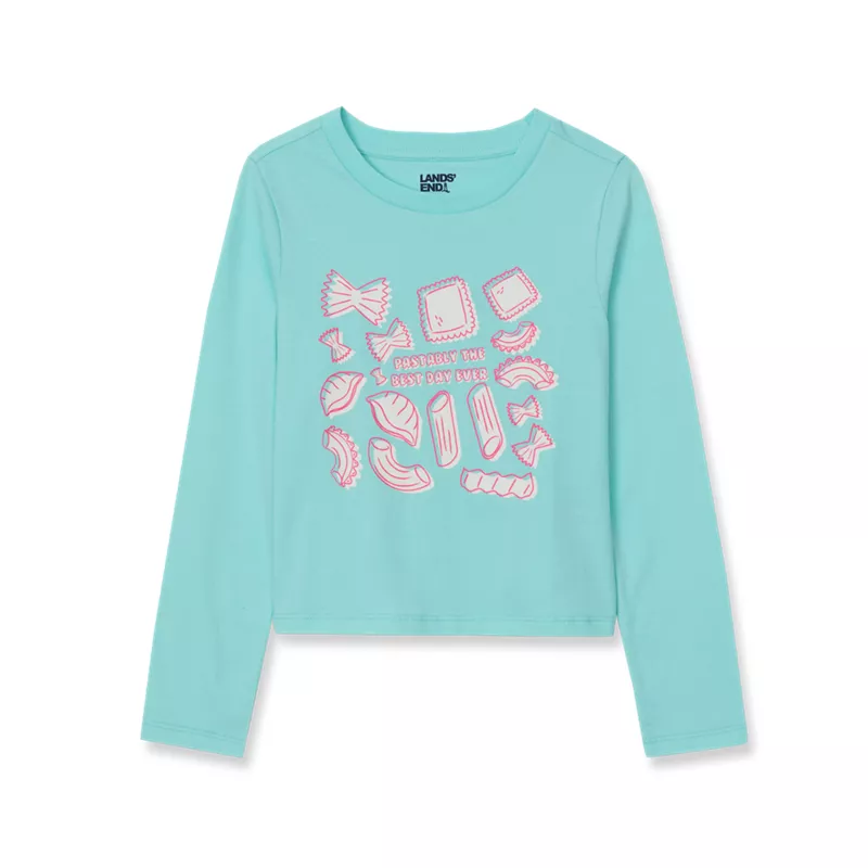 Girls Long Sleeve Graphic Meet and Greet Tee, alternative image