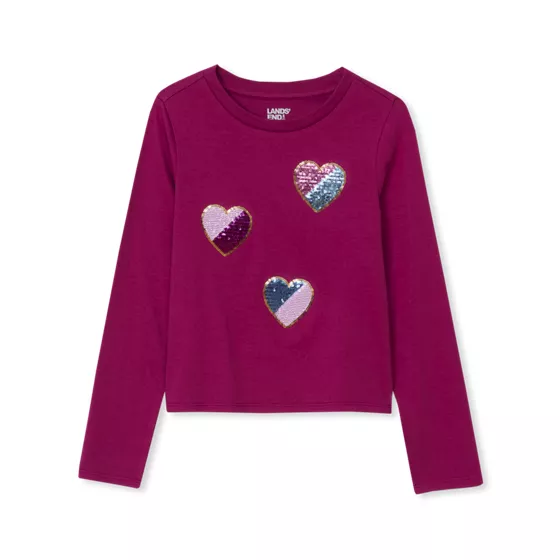 Girls Long Sleeve Graphic Meet and Greet Tee - primary