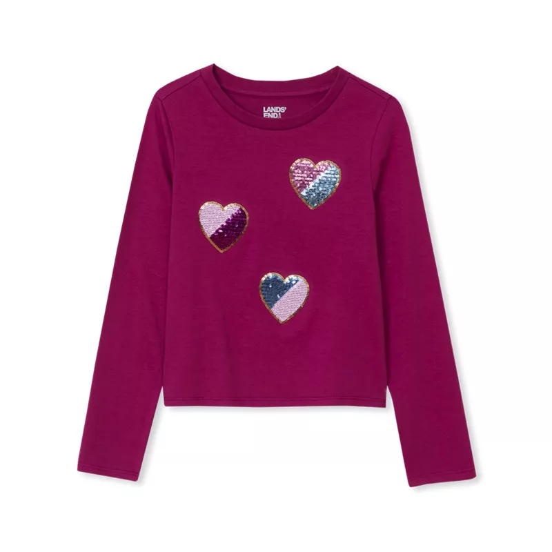 Girls Long Sleeve Graphic Meet and Greet Tee, alternative image