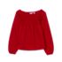 Girls Smocked Long Sleeve Knit Shirt, alternative image