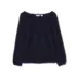 Girls Smocked Long Sleeve Knit Shirt, alternative image
