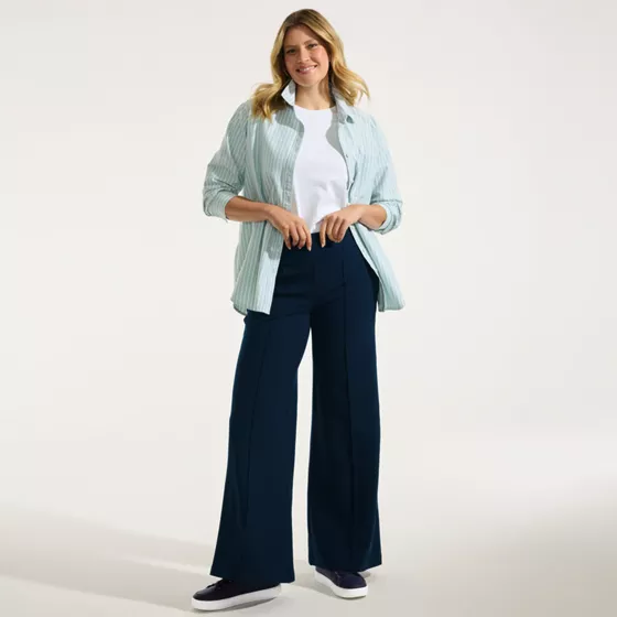 Women's Starfish High Rise Palazzo Pants - primary