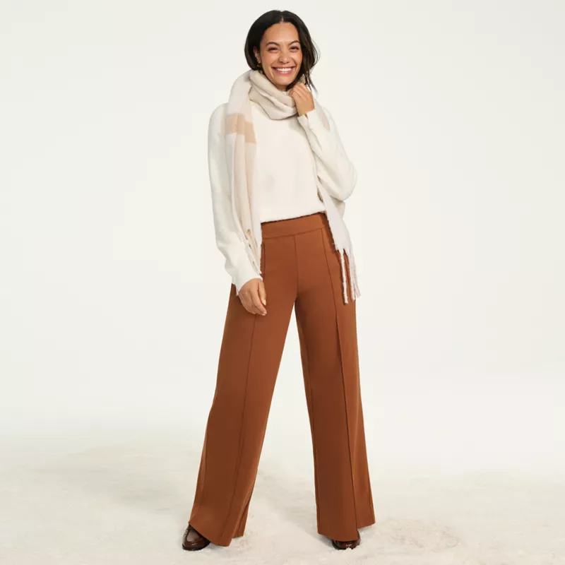 Women's Petite Starfish High Rise Palazzo Pants, alternative image