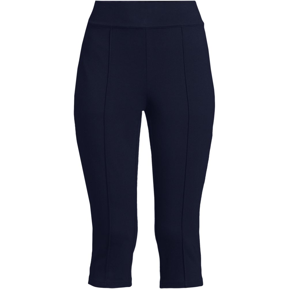 Women's Starfish High Rise Pintuck Capri Pants | Lands' End