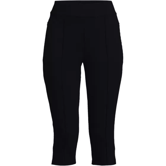 Women's Plus Size Starfish High Rise Pintuck Capri Pants - primary