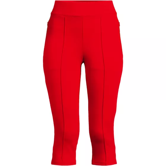 Women's Starfish High Rise Pintuck Capri Pants - primary