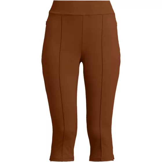 Women's Starfish High Rise Pintuck Capri Pants - primary