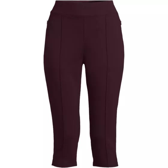 Women's Starfish High Rise Pintuck Capri Pants - primary