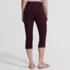 Women's Petite Starfish High Rise Pintuck Capri Pants, Back