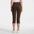 Women's Starfish High Rise Pintuck Capri Pants, Back