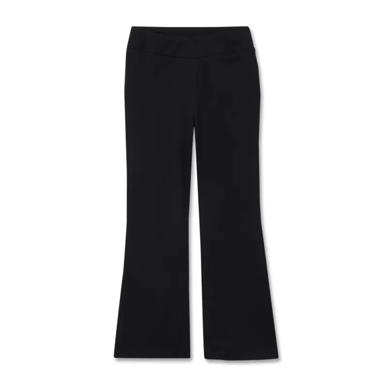 Girls Tough Cotton Flare Leggings, alternative image
