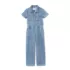 Girls Lightweight Denim Jumpsuit, alternative image