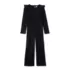 Girls Long Sleeve Ruffle Knit Jumpsuit, alternative image