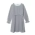 Girls Long Sleeve French Terry Knit Dress, alternative image