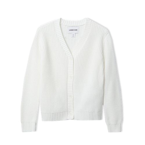 Girls Button Front Knit Cardigan