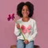 Girls Meet and Greet Bow Knit Sweater, alternative image