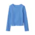 Girls Active Long Sleeve Rib Knit Top, alternative image