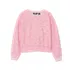 Girls Crew Neck Embroidered Sweatshirt, alternative image