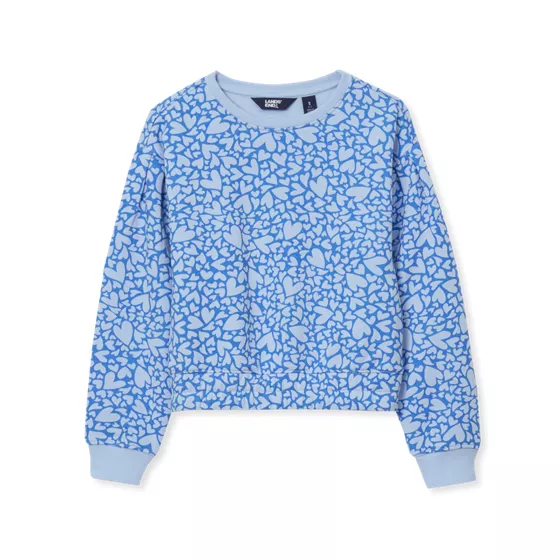 Girls Crew Neck Embroidered Sweatshirt - primary