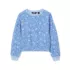 Girls Crew Neck Embroidered Sweatshirt, alternative image