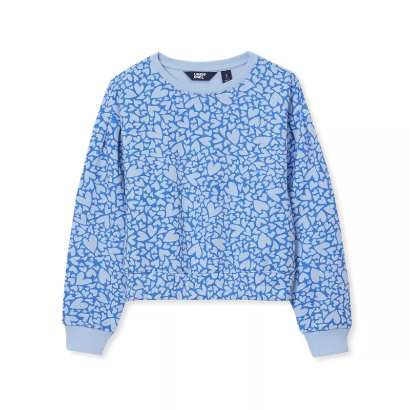 Girls Crew Neck Embroidered Sweatshirt, alternative image