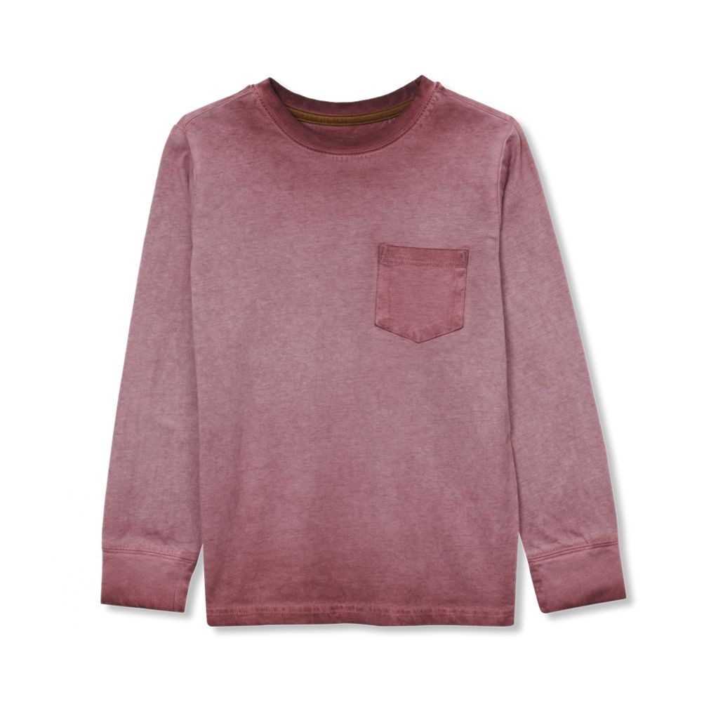 Boys Long Sleeve Washed Pocket Shirt | Lands' End