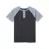 Boys Short Sleeve Henley Tee, alternative image