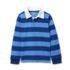 Boys Long Sleeve Collared Rugby Shirt, alternative image
