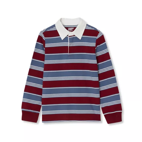 Boys Long Sleeve Collared Rugby Shirt - primary