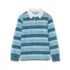 Boys Long Sleeve Collared Rugby Shirt, alternative image